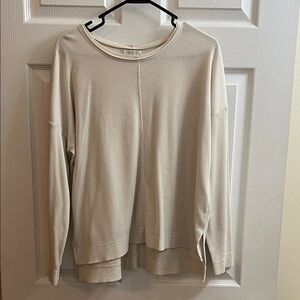 Z Supply Cream Long Sleeve Top
